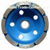 100mm Single Row Diamond Cup Grinding Wheel For Concrete , Marble , Granite