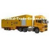 High Voltage Mobile Power Plant , 1200kw 6300V Diesel Truck Generator For Nuclear Power Station