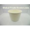 Recycled Double PE Coated 16oz Squat Plain White Paper Cups Paper Food Container