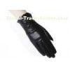 Short Women Friling Cuff Lady Wearing Leather Gloves with Touch Screen Fingers