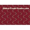 Fire Resistant Soft Red Pattern Cut Pile Carpet Quick-Drying For Bedroom