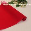 Flocked Polyester Printed Velvet Fabric For Packing Box , Red Upholstery Velvet Material