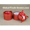 Red Mini Cardboard Paper Cans Packaging with Ribbon and Tag