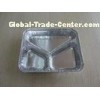 Customized Frozen Food Disposable Aluminum Foil storage Containers With Compartment
