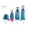 Cream Serum Packaging Bottles And Jars Blue With PP Metalized Pump