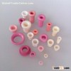 99% Alumina Parts Ceramic Eyelets Ceramic Wire Guides For Wire/Textile