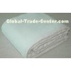 White Herringbone Cotton Woven Blanket With With Pre - Washed