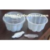 Disposable octagon bulb cupsdisposable plastic ice cream cups 250ml