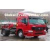 Green 290HP Manual Prime Mover Truck , SINOTRUK Howo 4X2 Tractor , Color Can Be Selected