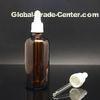 100ml Amber Empty Essential Oil Bottles with tamper evident dropper