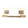 Italy style zamak metal coffin handles H001 brass plating 25.8*7.4 CM