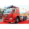 Red 40 Ton 6x4 Prime Mover Trailer Truck Diesel 336HP , EURO II Standard , Global Machine
