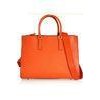 Weekend Girls Orange Tote Leather Bags With Long Shoulder Strap