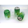 Small opening type 355 ml empty Plastic Beverage can for juice customized
