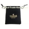 Black Velvet Drawstring Bag With Hot Stamped Logo 80 * 120mm