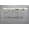 clear Borosilicate tubular glass vial with rubber stopper , 2ml