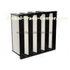 Medium Efficiency V Bank Filters For Ventilation System With ABS Plastic Frame
