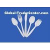 Eco - Friendly Plastic Cutlery Fork Disposable Dinnerware Sets SGS / FDA