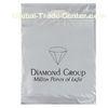 white supermarket Die Cut Plastic Bag for packing , 0.025mm - 0.06mm thickness