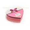 Heart Shape Lovely Gift Box Cardboard Bow Knot Gift Box For Girls