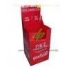 Custom red Supermarket point of purchase cardboard dump bins displays shelving