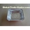 Silver Rectangle FDA Aluminum Foil Takeaway Containers For Frozen Ready Meals