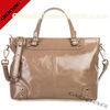 Genuine Brown Leather Tote Bags For Autumn Shopping , Exquisite Workmanship