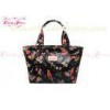 Modern black Floral Printed Reusable Shopping Bags for women , girls