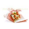 Printed White Dots Paper Flower Wrapping Sheets , Fresh Flowers Packaging Film
