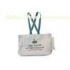 Custom Printed Natural Canvas Reusable Carrier Bags With Cotton Handle