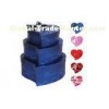 100% Recyclable  Recycled Cardboard Gift Boxes , Customized Heart Shape Gift Box