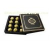Classical Black Recycled Cardboard Gift Boxes packaging Chocolate