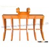High Strength Teeth Quick Coupler Excavator Rake Excavator Attachments