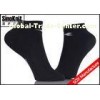 Soft Breathable Anti-bacterial Mens Black Ankle Socks / No Show Boat Socks Nylon or Cotton