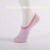 Pink Women No Show Socks , Spandex / Cotton No Show Boat Shoe Socks