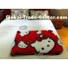 Personalized 100% Polyester Micro Fiber Blanket Custom , Red Printed Fleece Blanket