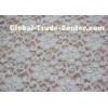 Fashion White Brushed Lace Fabric with Flower Shape , 135cm Width CY-LQ0042