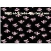 Pattern Printed Black Velvet Fabric High Density Weave Customeized