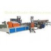 Glazed Tile Making Machine , Wave Corrugated Roll Forming Machine with 20KN Max Traction Force