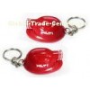 Red Mini Key Chain with Decorative LED Lamps Safety Helmet shape