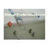 100L shopping carts Zinc plated Blue color plastic