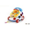 Music phone pull cable car with blocks toys