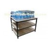 Custom Iron + Wood Checkout Counter Display Table 1200900900mm
