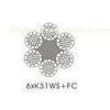 Flattened Compacted Wire Rope 6 x K31WS , stainless steel safety wire