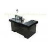 Custom Express Conveyor Belt Checkout Counter With Shelf Display