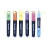 Indelible Slim And Flat Highlighter Marker Pen For Student With Skidproof Grip