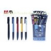 Cool Retractable Ball Pen With Solid Vivid Barrel Color / Slim Long Body