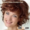 Auburn Curly 10" Discount Lace Front Wigs