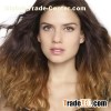 Stylish Curly 18" Brown 100% Hand-tied Wigs