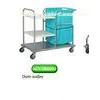 stainless steel  medical storage equipment trolleys L1110 x W470 x H810mm